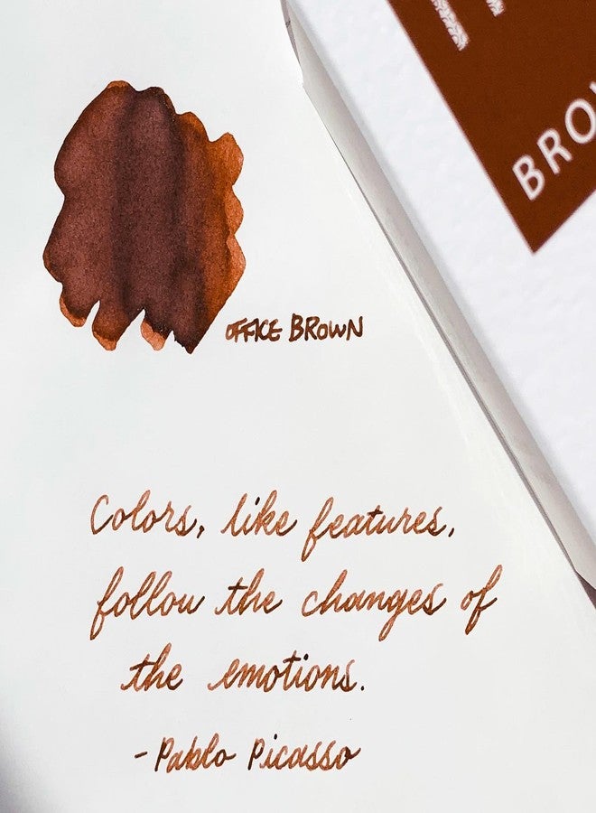 Colorverse Ink - Office Series - Brown (30ml) Fountain Pen Ink - Image 3