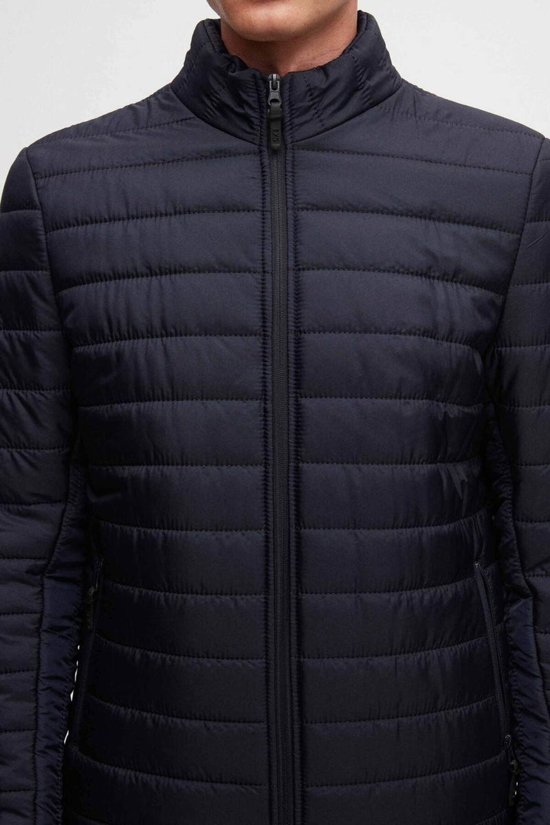 D'S DAMAT Ds Damat Slim Fit Navy Blue Windproof Fiber Filled Coat 3HF07ORT04262  - Image 3