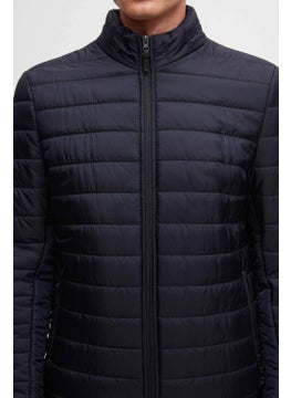 D'S DAMAT Slim Fit Navy Blue Windproof Fiber Filled Coat 3HF07ORT04262  - Image 3