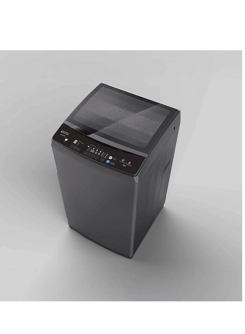 General Supreme Top Load Automatic Washing Machine, 17 Kg, 8 Programs, Direct Drive Motor, In-Built Heater, Dark Silver. GSTL17V30SM - Image 1