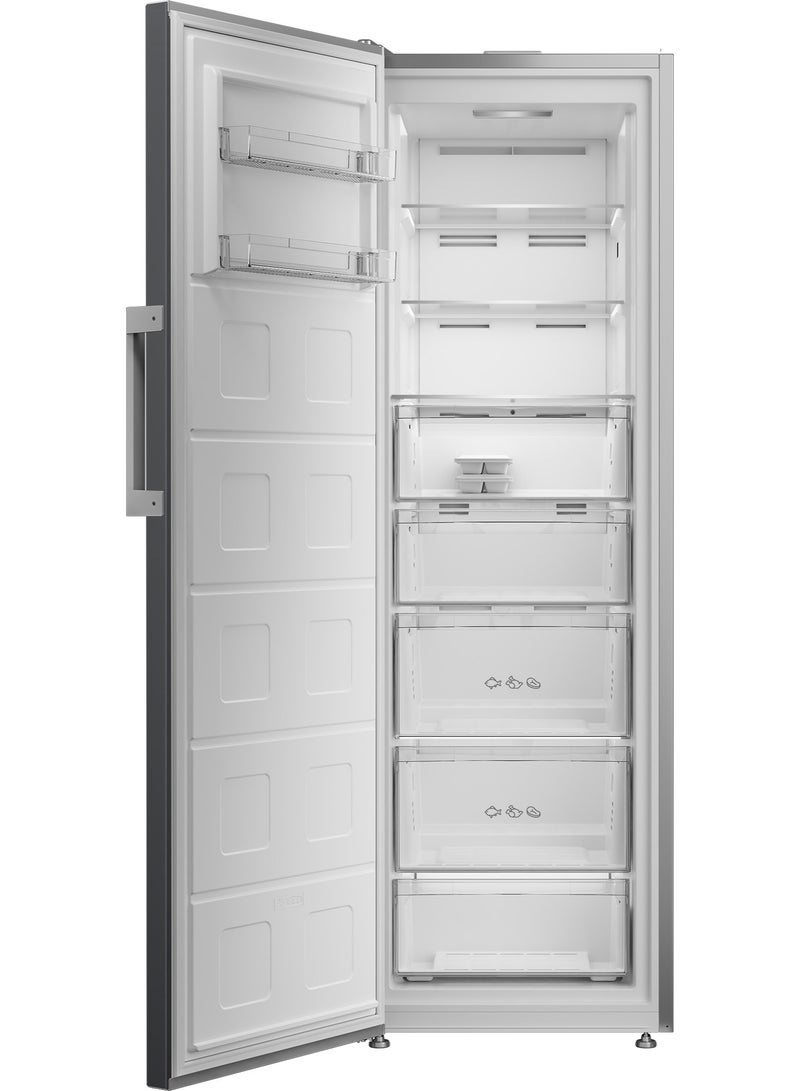 Ariston Freestanding Upright Freezer 286 L, No Frost Freezer, ProSmart Inverter Compressor, Quick Freeze, Electronic Touch Display, Reversible Door, Titanium Inox Finish - ARU60F6312XME 286 L 0.8 kW ARU60F6312XME Titanium Inox Finish - Image 3