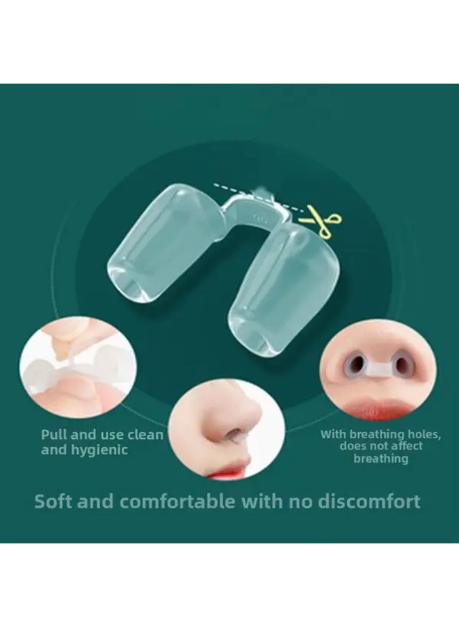 2Pcs Anti Snoring Nose Clip Nostril Dilator Ventilation Pad Bracket Ergonomic Design Reduces Snoring Improves Sleep Quality Comfortable Sleep Aid For Home Travel Men Women - Image 4