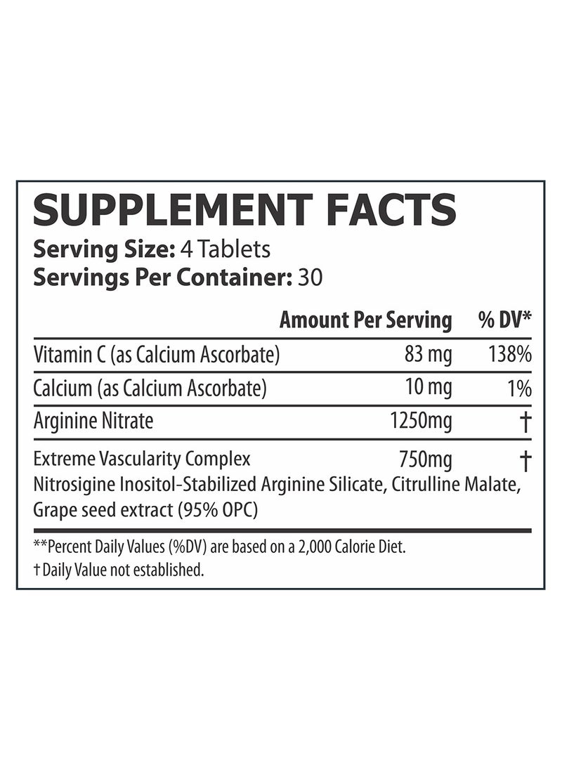 CORE CHAMPS - Nitric Oxide Extreme Pump 120 Tablets - Image 1