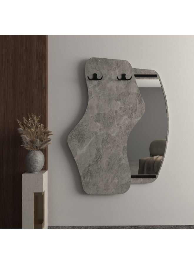 Marktna Modern mirror with clothes hangers - Image 1