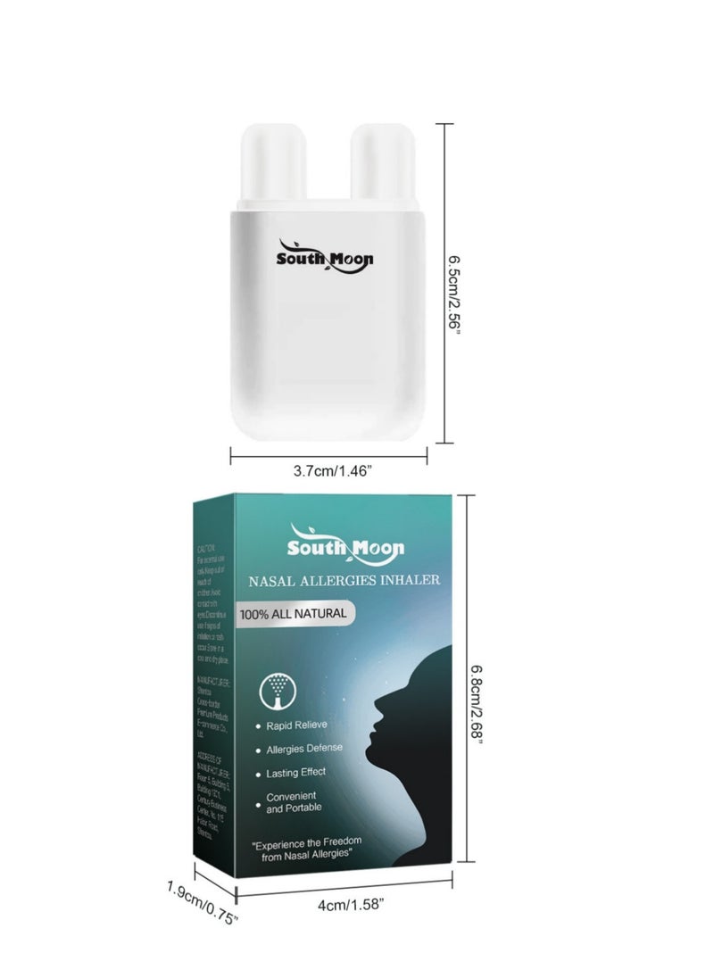 SOUTH MOON - Portable Aromatherapy Nasal Inhaler Personal Diffuser Sniffer Stick With Essential Oils Refreshing for Stress Anxiety Relief - Image 1