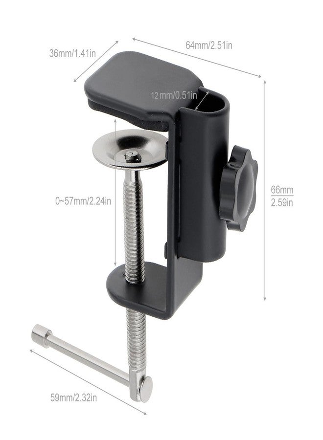 OriGlam Quick-Grip C Clamp, C-Clamp, Versatile Clamp, Desk Light Clamp Mount Holder Bracket For Desktop Mount Holder LCD Monitor Flash Desk (White) - Image 3