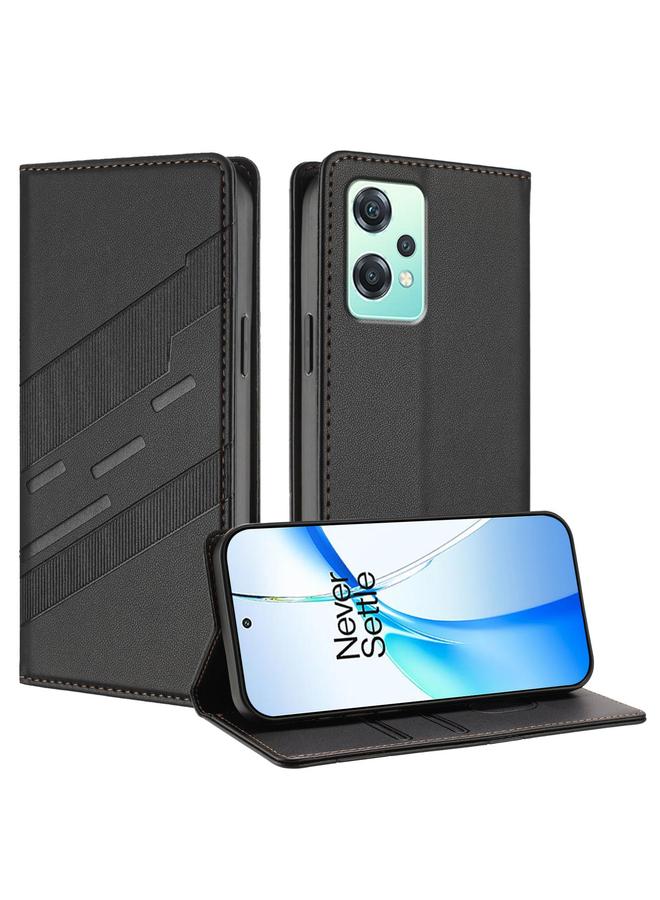 اس-توب جراب لهاتف OnePlus Nord CE2 Lite 5G، جراب جلدي عتيق متعدد الوظائف منقوش - Image 1