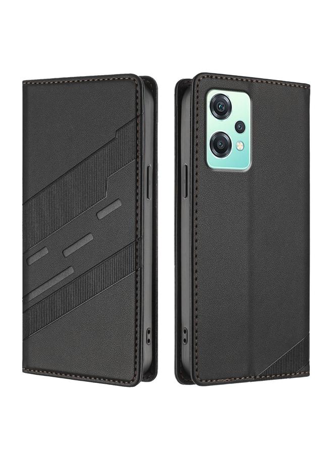 اس-توب جراب لهاتف OnePlus Nord CE2 Lite 5G، جراب جلدي عتيق متعدد الوظائف منقوش - Image 2