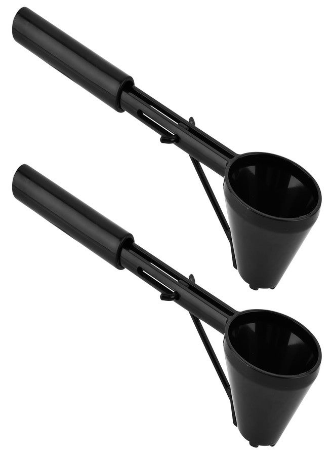 Restynic Funnel Scoop for Powder, 2 Pack Sliding Bottom Measuring Scoop, 0.35 oz (10 g) Capacity, Narrow Spout for Water Bottles and Shaker Cups, ABS, for Protein Powder Creatine Coffee Grounds - Image 1