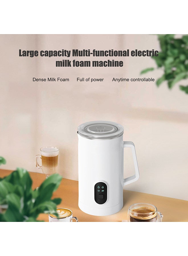 Electric Milk Frother 4-in-1 400W 580ml/19.61oz Hot and Cold Milk Foamer Silent Operation Anti Slip Stainless Steel Milk Steamer for Latte Cappuccinos Macchiato Hot Chocolate Milk  - Image 2