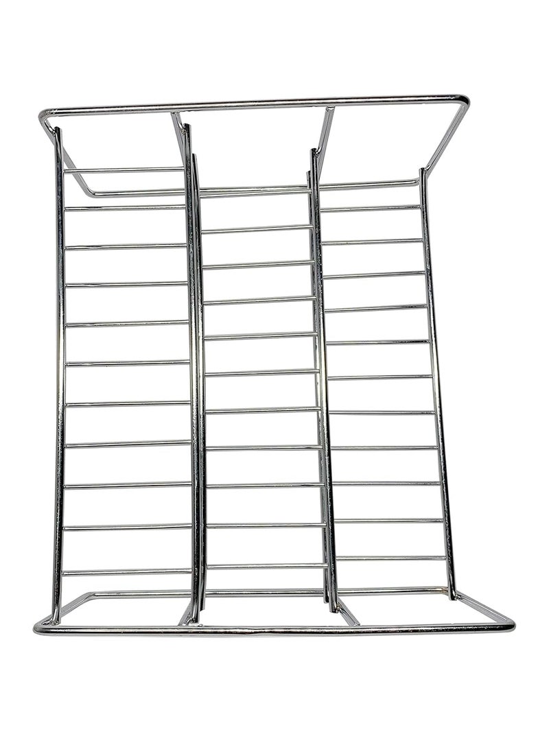 Gladnes Stainless Steel 3Tier Step Standing Rack Kitchen Storage Step Spices Bottle Holder For Storage Condiment Shelf Rack - Image 4