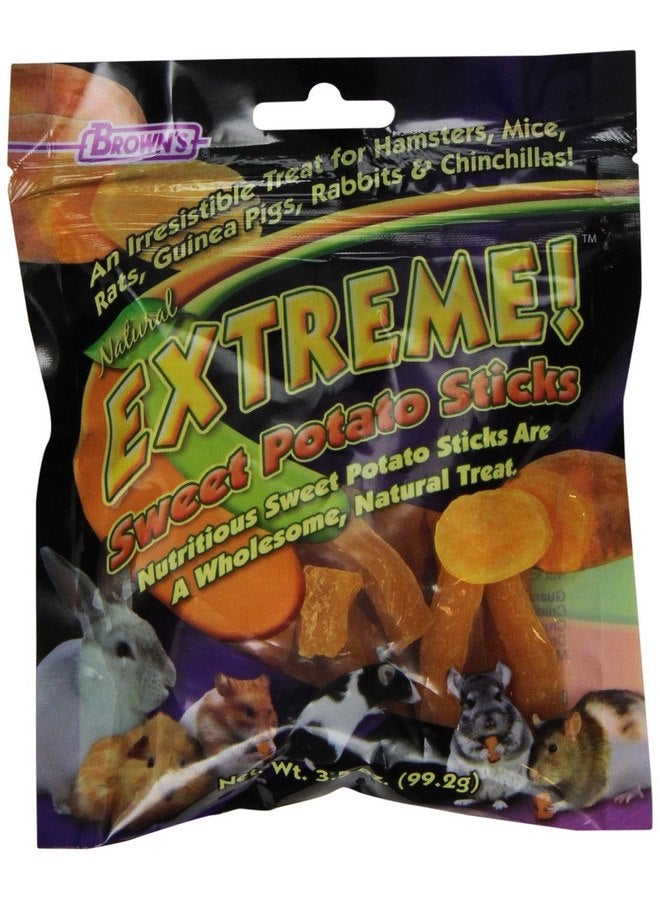 BROWN'S F.M.Brown'S 44510 Extreme Sweet Potato Sticks Small Animal Treat, 3.5-Ounce - Image 1