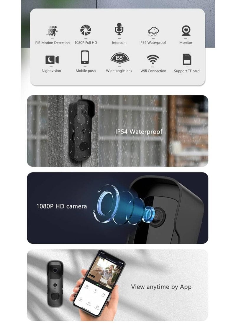 تويا طقم جرس الباب الذكي اللاسلكي من تويا - Image 3