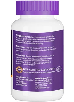 NBL Natural Forskolin Extract 500mg, Metabolism Booster, Cardiovascular, 120 Capsules  - Image 3