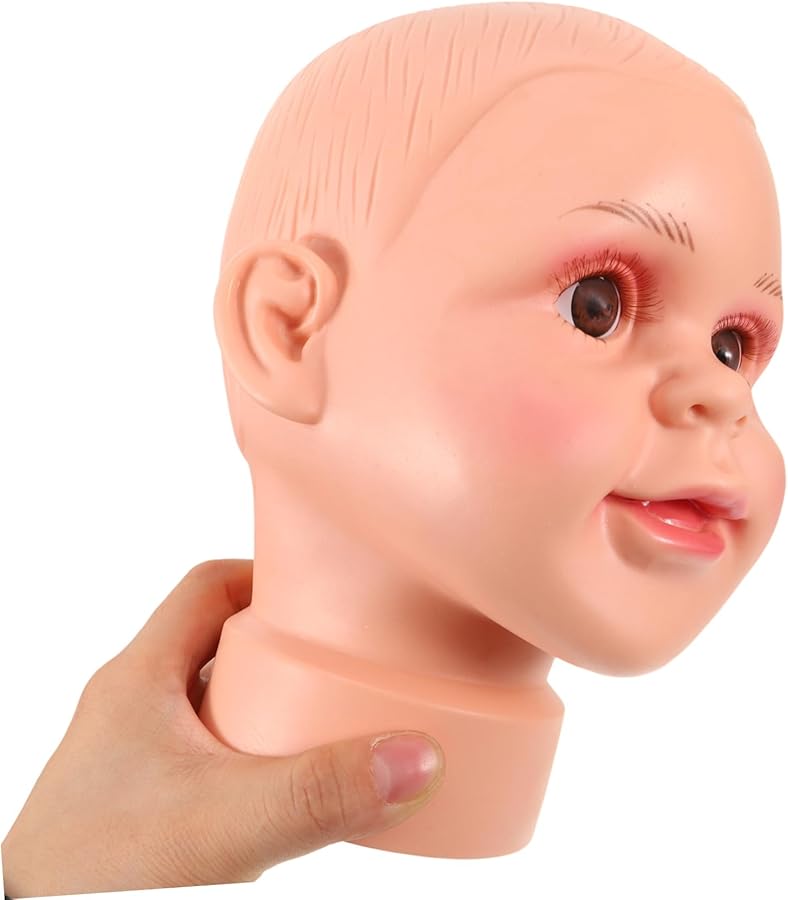 Realistic Mannequin Head For Boys And Girls Styling Hat Display - Image 4