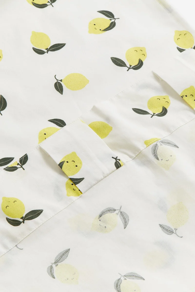 H&M 2-pack patterned cotton curtains