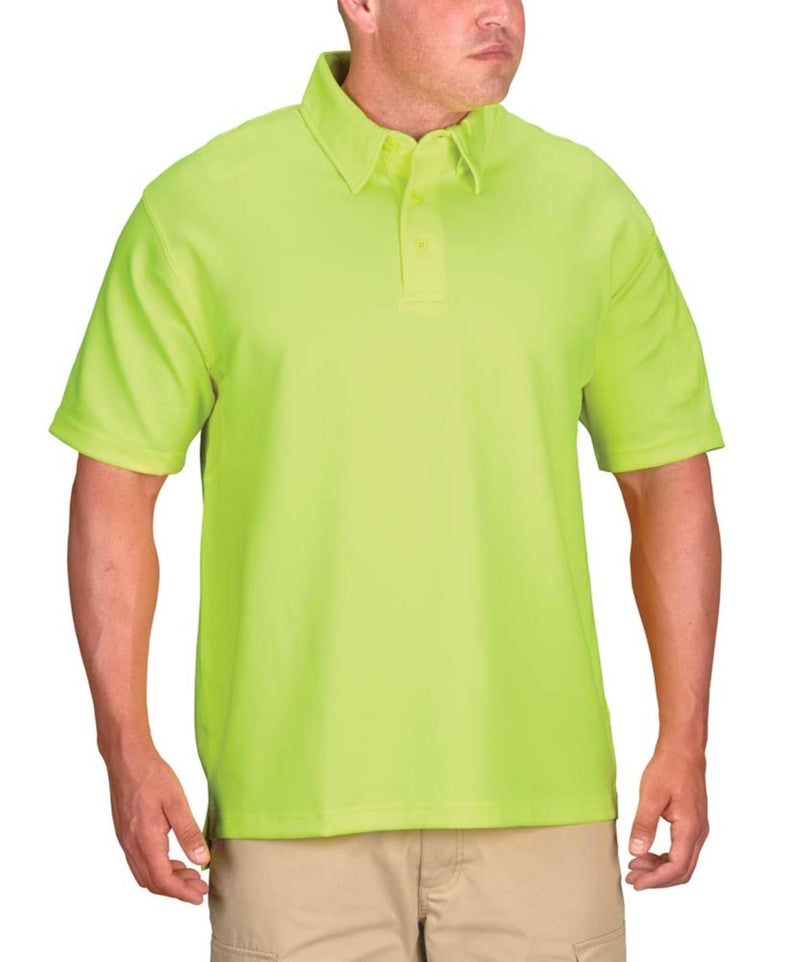 Propper Men's I.c.e Performance Polo-Short Sleeve, Hi-Viz Yellow, Small - Image 4