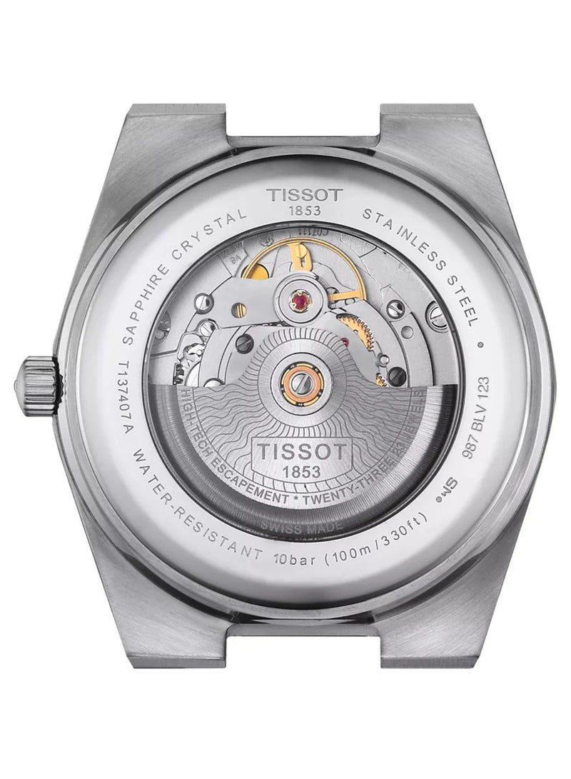 TISSOT PRX Men’s Swiss Made Powermatic Silver Stainless Steel Light Green Dial 40mm Watch T137.407.11.091.01 - Image 5