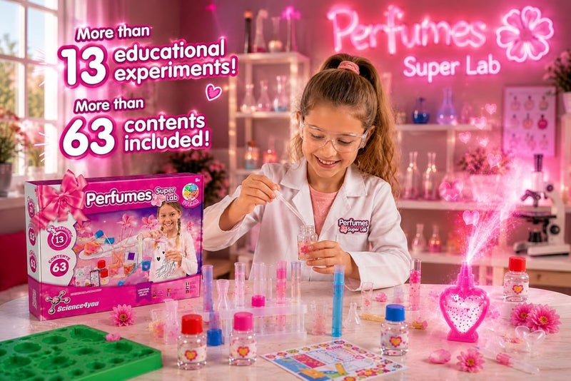 ساينس 4 يو مختبر العطور الفائق Science4you للأطفال من عمر 8 سنوات فما فوق - اصنع عطورك الخاصة للأطفال، مجموعة علمية تحتوي على 13 نشاطًا إبداعيًا: مختبر صنع العطور، لعبة وهدية للأولاد والبنات من 8 إلى 12 عامًا - Image 3