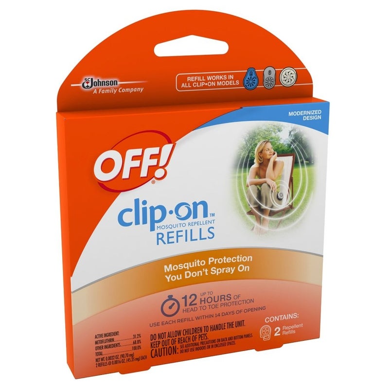 OFF! Clip-On Mosquito Repellent Refill, Provides 12 Hours of Protection, 2 Count (Pack of 2) - Image 3