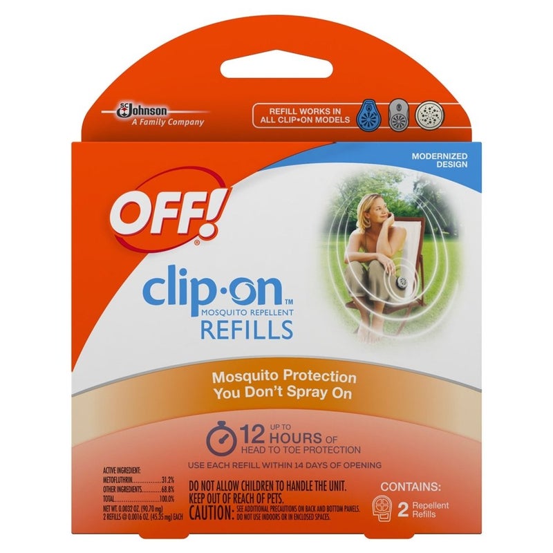 OFF! Clip-On Mosquito Repellent Refill, Provides 12 Hours of Protection, 2 Count (Pack of 2) - Image 2