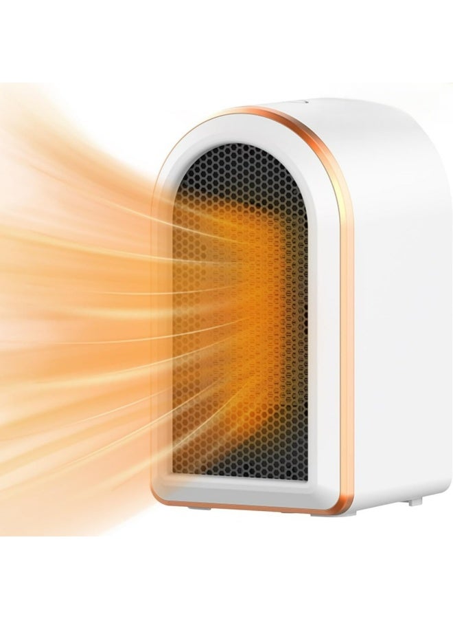 Joyelink Electric Fan Heater,Electric Heater,Compact Small Warmer, Thermostat Fast Heating Ultra Quiet Small Safe Space Heater for Office Home Room - Image 1