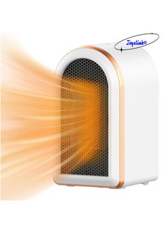 Joyelink Electric Fan Heater, 1200W Electric Heater,Compact Small Warmer, Thermostat Fast Heating Ultra Quiet Small Safe Space Heater for Office Home Room  - Image 1