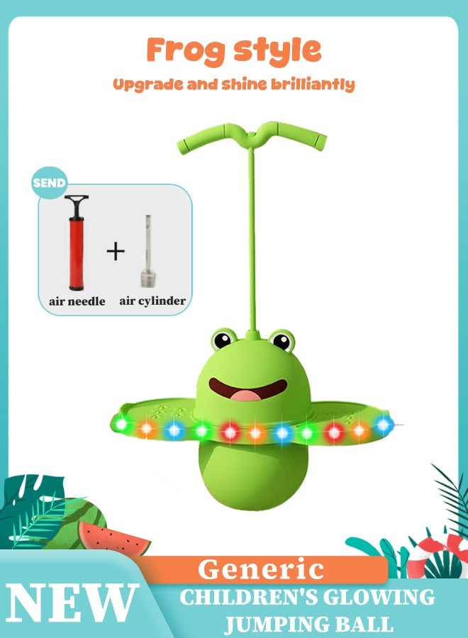 ألعاب أطفال خارجية كبيرة  Multifunctional Pogo Jumper Stick with Handle and Balance Jumping Board, Safe Fun Bouncing Ball for Kids, Perfect for Improving Balance and Coordination Skills, 38*80CM  - Image 2