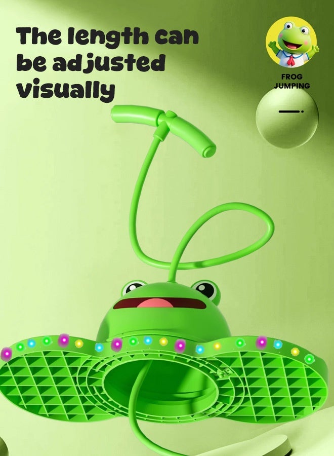ألعاب أطفال خارجية كبيرة  Multifunctional Pogo Jumper Stick with Handle and Balance Jumping Board, Safe Fun Bouncing Ball for Kids, Perfect for Improving Balance and Coordination Skills, 38*80CM  - Image 3
