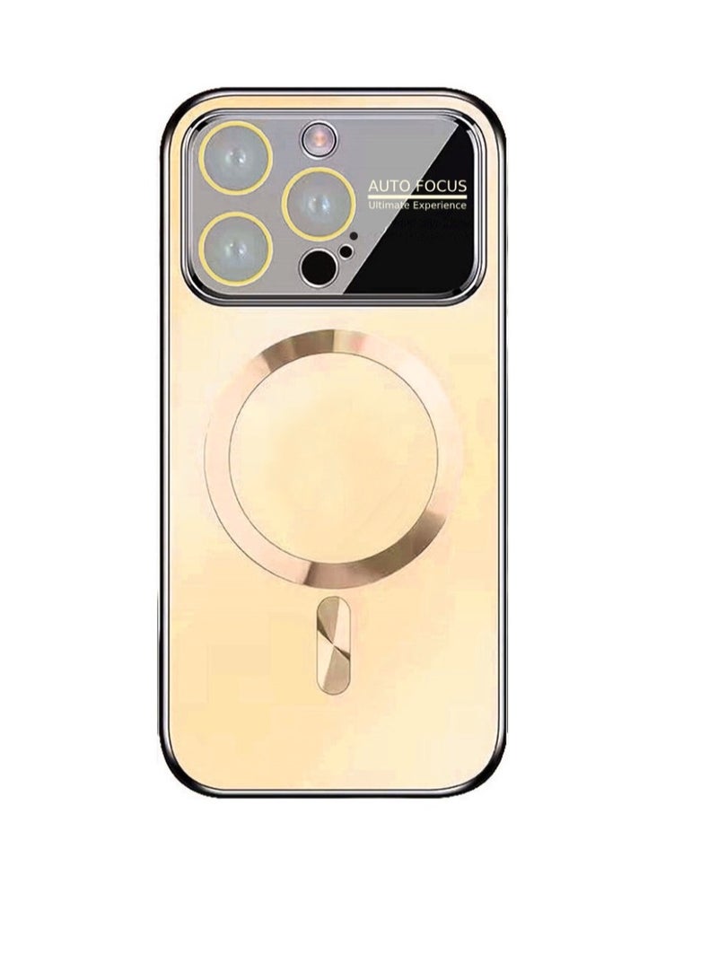 Yuwell iPhone 13 Pro Max MagSafe Case 6.7 inch Matte Magnetic Shockproof Protective Phone Case Cover For Apple iPhone 13 Pro Max Champaign Gold 