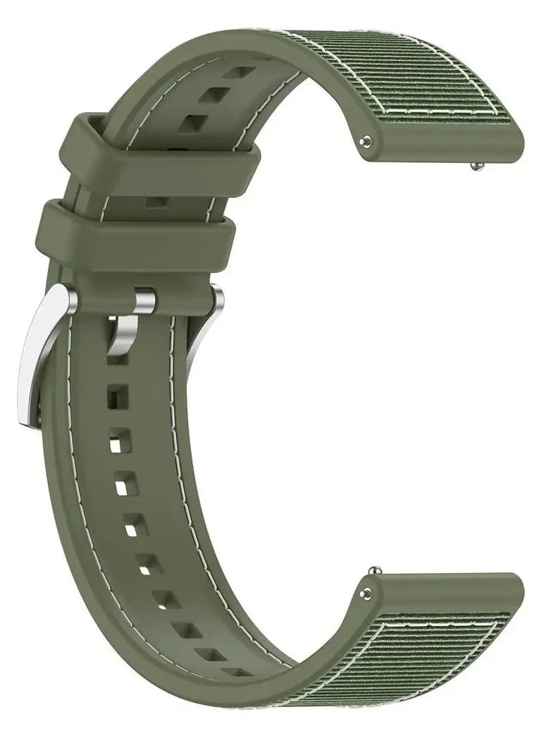 Silicone Sport Band 22MM Compatible with Samsung galaxy watch 3 45mm /watch 46mm/Gear S3/Huawei watch GT3 46MM/GT2E/GT2 Pro/GT2 46MM/Amazfit GTR 2/3/3 Pro/GTR4 (Green) - Image 3