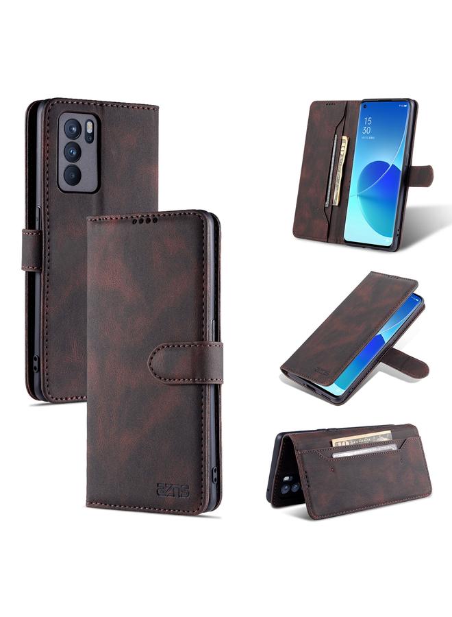 Case For OPPO Reno6 Pro 5G Dream II Skin Feel PU+TPU Horizontal Flip Leather Case with Holder & Card Slots & Wallet