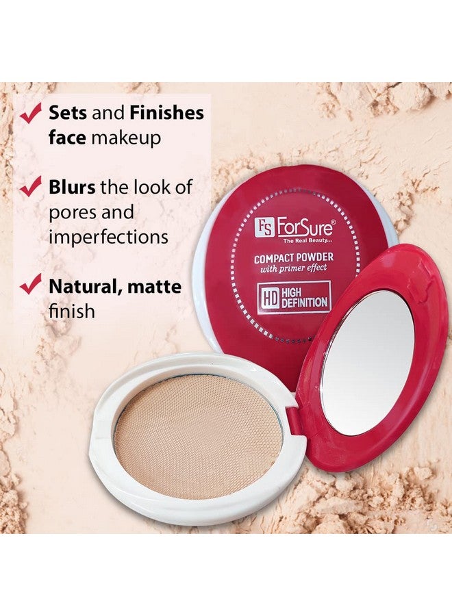 فور شور بودرة مضغوطة ForSure® The Real Beauty High Defination Smooth Skin Matte Finish Primer Effect للنساء - Image 3