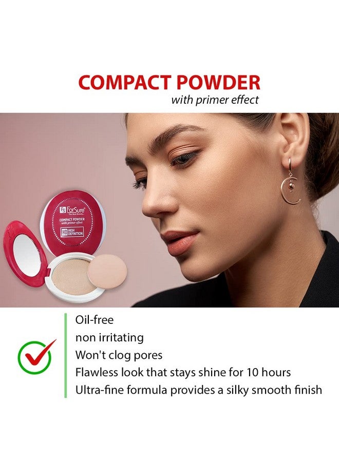 فور شور بودرة مضغوطة ForSure® The Real Beauty High Defination Smooth Skin Matte Finish Primer Effect للنساء - Image 2