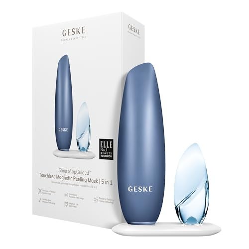 GESKE SmartAppGuided™ Touchless Magnetic Peeling Mask 5 in 1 | Magnetic Face Mask | Removes Impurities | Facemask | Pore Cleansing | Skincare for All Genders | Best of Face Masks | Clean Skin Glow - Image 1