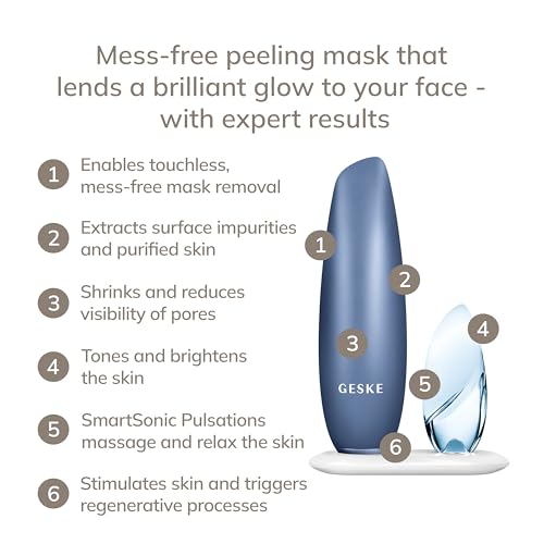 GESKE SmartAppGuided™ Touchless Magnetic Peeling Mask 5 in 1 | Magnetic Face Mask | Removes Impurities | Facemask | Pore Cleansing | Skincare for All Genders | Best of Face Masks | Clean Skin Glow - Image 2