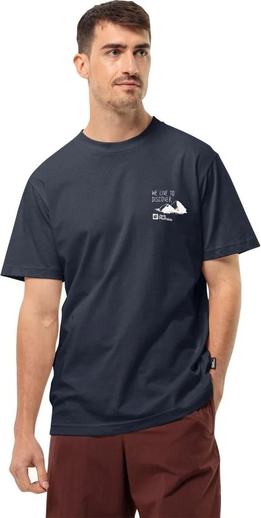 جاك ولفسكن Discover T M Men's Blue T-Shirt 1809761TR-16459