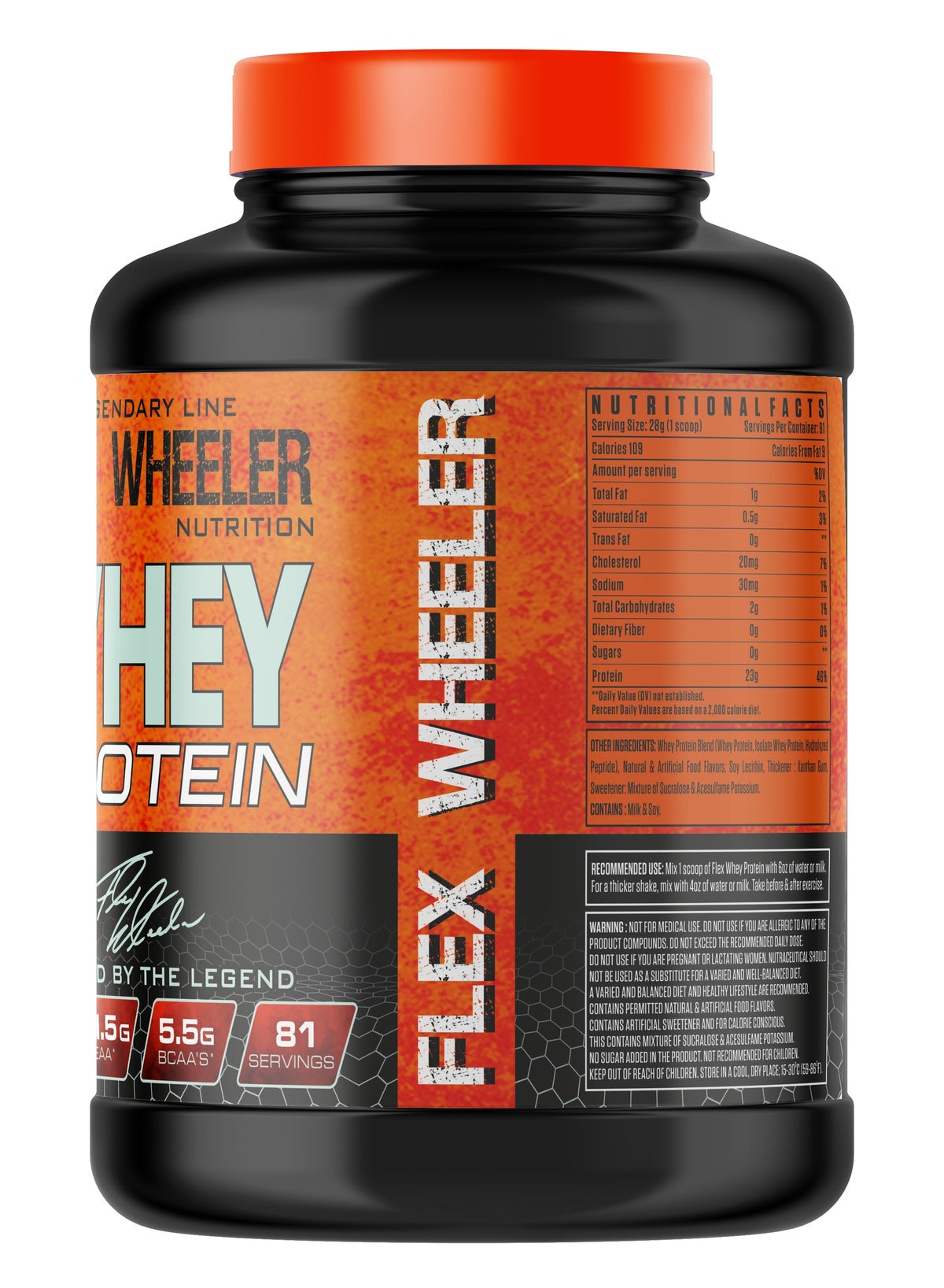 Flex Wheeler Mango 100% Premium Whey Protein Powder 2.27kg