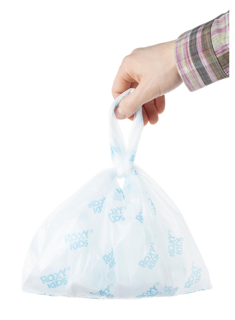 ROXY-KIDS Disposable Refill Bags for Travel Potty, 25pcs Pack, Universal Fit, Absorbent Gel Liner, Leak-Proof, Biodegradable - Image 4