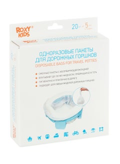 Generic ROXY-KIDS Disposable Refill Bags for Travel Potty, 25pcs Pack, Universal Fit, Absorbent Gel Liner, Leak-Proof, Biodegradable  - Image 2