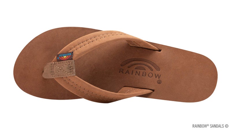 Rainbow Sandals Women's Double Layer Premier Leather Sandals w/Arch Support, Redwood, Ladies Large / 7.5-8.5 B(M) US - Image 3
