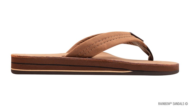 Rainbow Sandals Women's Double Layer Premier Leather Sandals w/Arch Support, Redwood, Ladies Large / 7.5-8.5 B(M) US - Image 4