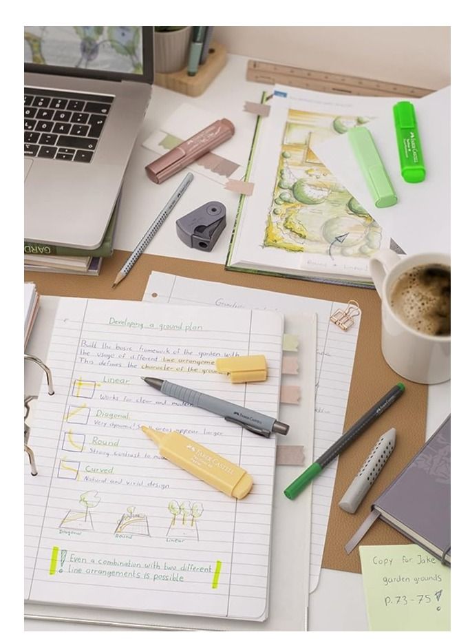 FABER-CASTELL 8 قطع من أقلام التمييز المعدنية متعددة الألوان - Image 2