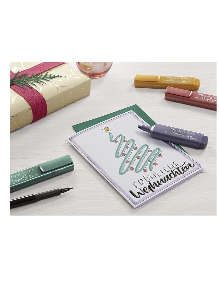 FABER-CASTELL 8 قطع من أقلام التمييز المعدنية متعددة الألوان - Image 4