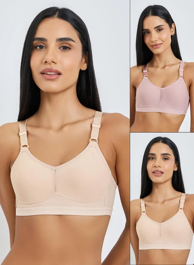 Styli Pack fo 2 - Padded Non-Wired T-Shirt Bra