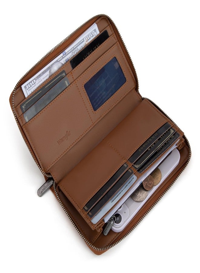 Wrangler Womens Wallet Wristlet Long Purse Designer Clutch Large Capacity Credit Card Holder for Women - Image 3