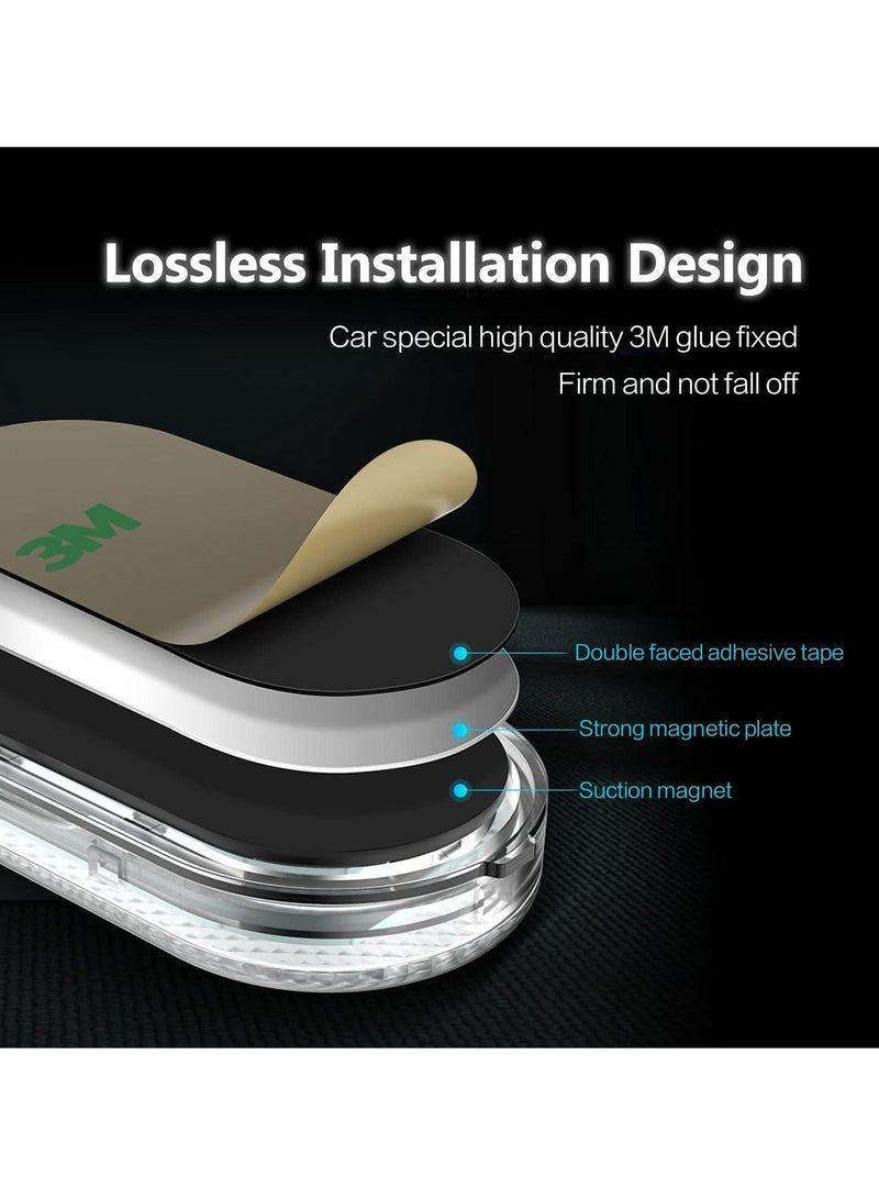 MUNTAQI Car LED Lights, Interior Portable Small Incar LED Touch Lights with 6 Bright LED Lamp Beads, USB Rechargeable Lighting Light Car Emergency Light (Blue Light) - Image 5