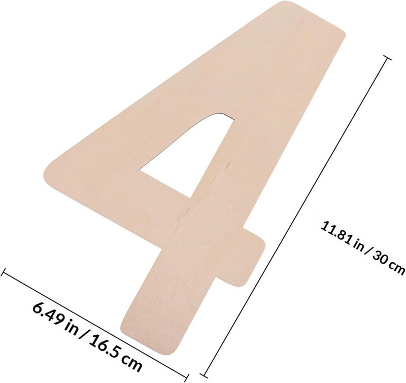 Generic 2pcs Large Unfinished Wood Number Signs for DIY Crafts and Home Wall Decor, Natural Wood Boards for Wedding, Party, and Seasonal Decorations - Image 2