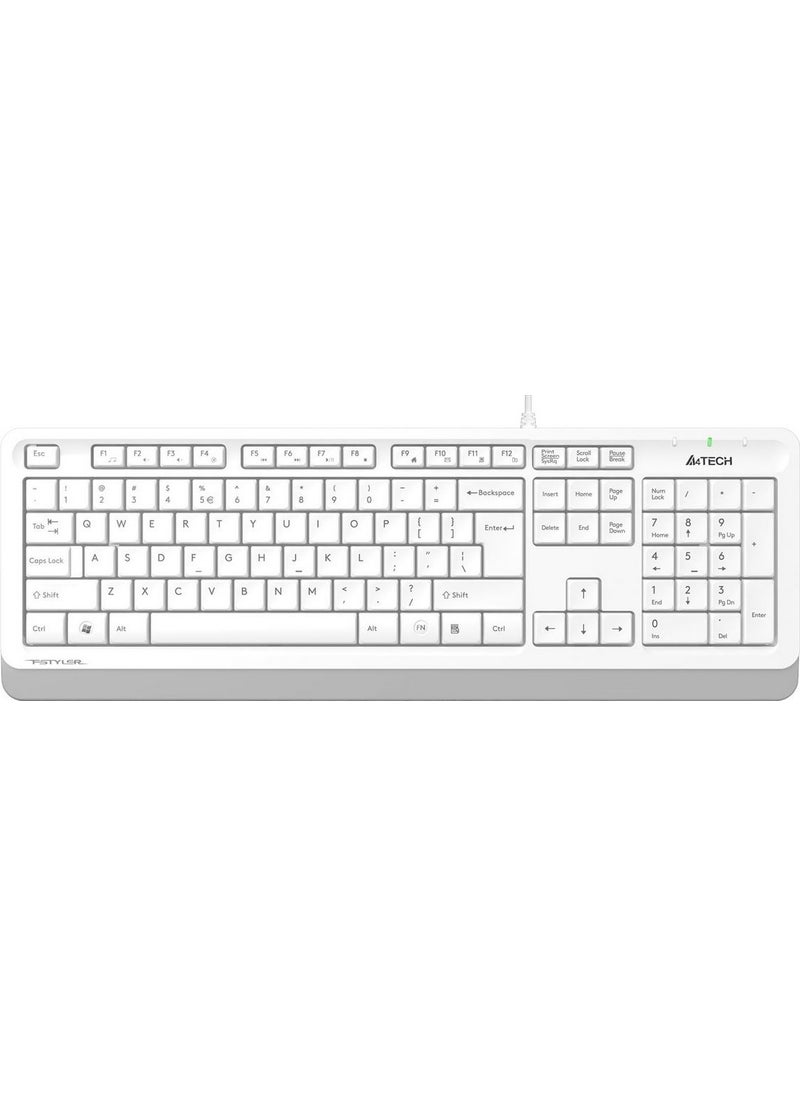 A4TECH FK10 USB Wired Multimedia Keyboard White 