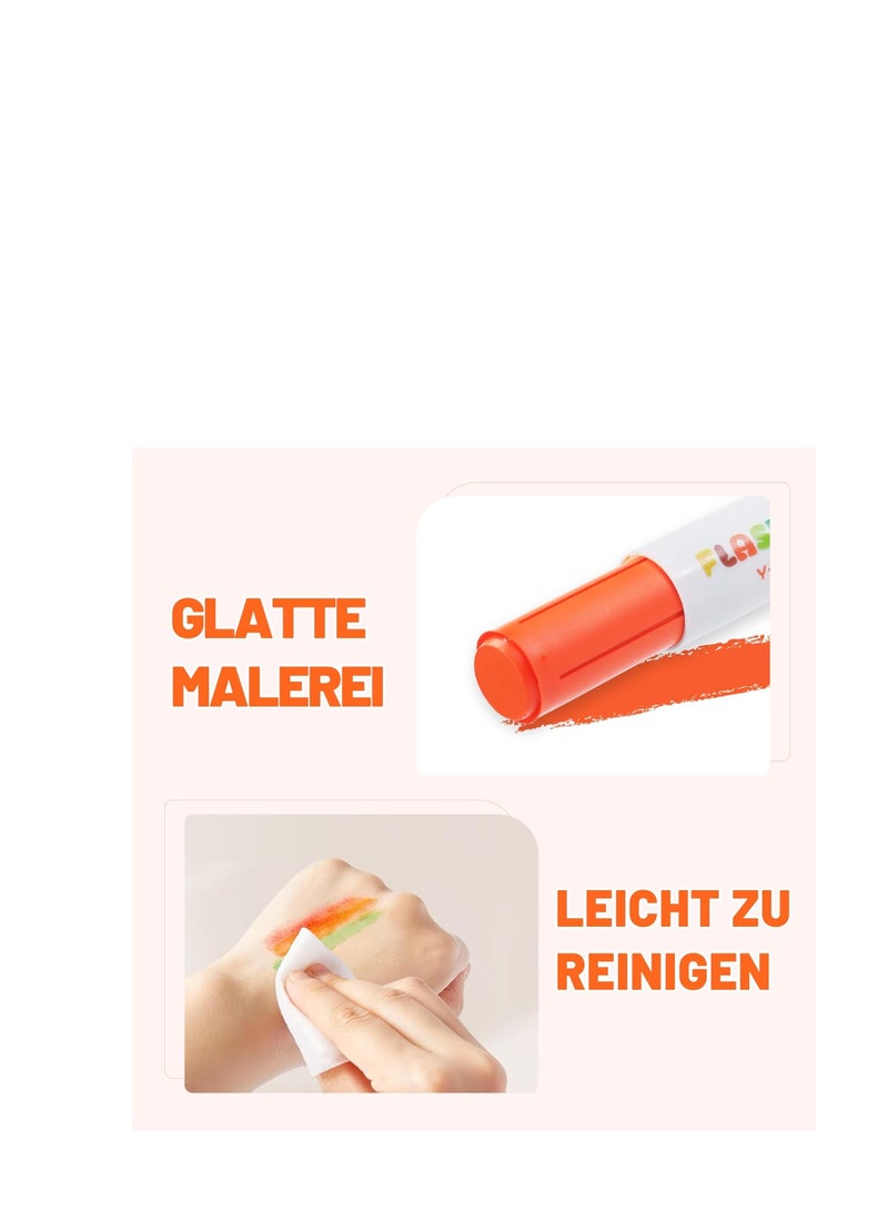 YPLUS Paint Sticks for Kids, Flashdry Tempera Paint Stick for Toddler, 12 Colors Non-toxic Washable Coloring Art Supplies for Ages 2-4 3-5 - Image 3